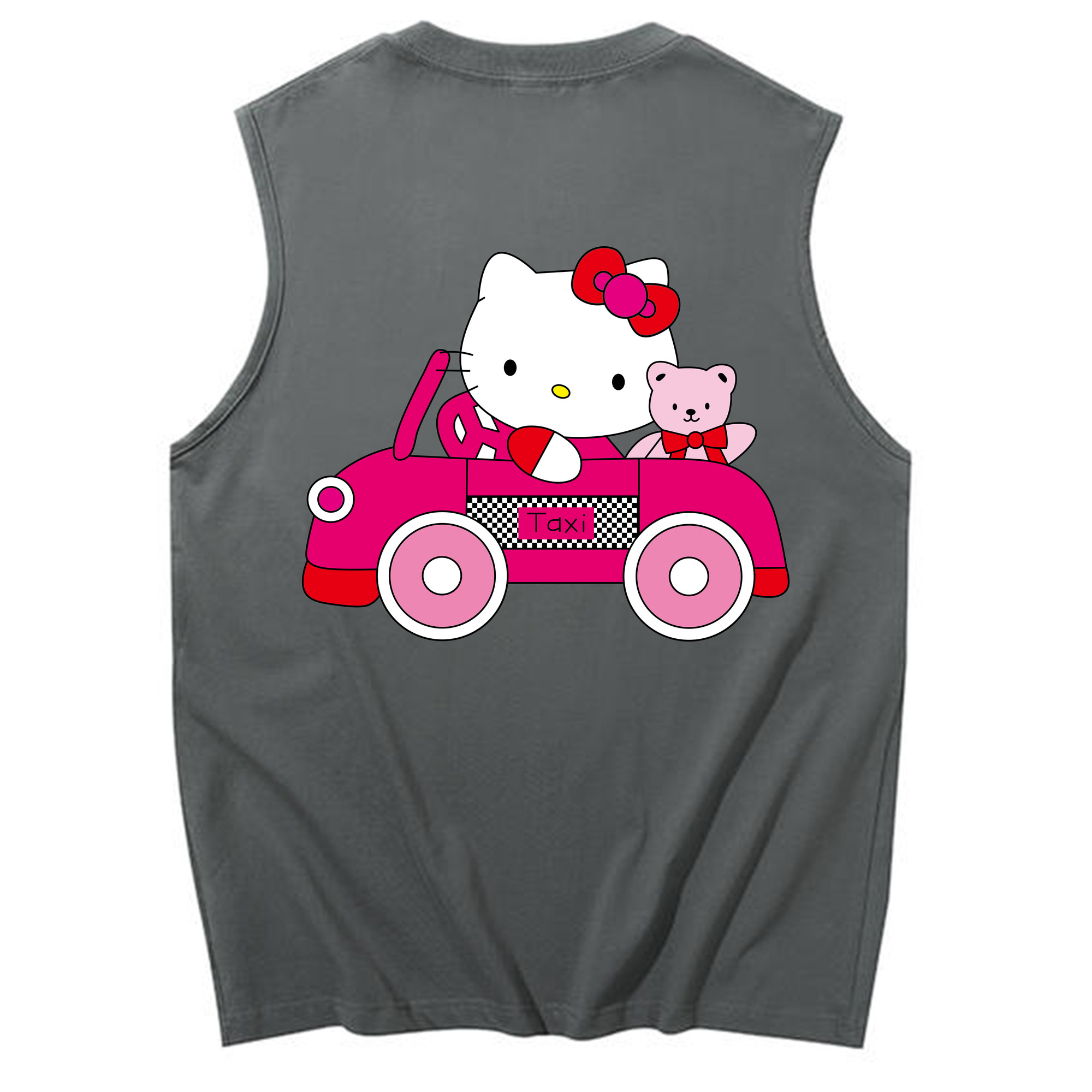 （画像用） Hello Kitty ハローキティ コットン100％タンクトップ（背面プリント）